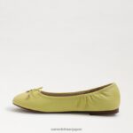 jp Sam Edelman 子供たち フェリシア バレエ フラット バターイエローの革 4NFV0P992 履物 - Image 4