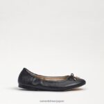 jp Sam Edelman 子供たち フェリシア バレエ フラット 黒い革 4NFV0P988 履物 - Image 2
