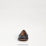 jp Sam Edelman 子供たち フェリシア バレエ フラット 黒い革 4NFV0P988 履物 - Image 3