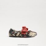 jp Sam Edelman 子供たち フェリシティ バレエ フラット アイボリー/オレンジ 4NFV0P1021 履物 - Image 2