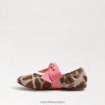jp Sam Edelman 子供たち フェリシティ バレエ フラット アイボリー/タン キリン 4NFV0P1023 履物 - Image 4