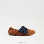 jp Sam Edelman 子供たち フェリシティ バレエ フラット マスタード/ネイビー 4NFV0P1020 履物 - Image 2