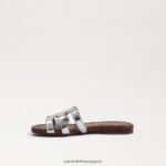 jp Sam Edelman 子供たち ベイスライドサンダル ソフトシルバー 4NFV0P888 履物 - Image 4