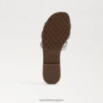 jp Sam Edelman 子供たち ベイスライドサンダル ソフトシルバー 4NFV0P888 履物 - Image 6