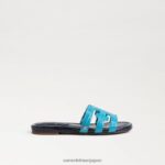 jp Sam Edelman 子供たち ベイスライドサンダル ミロスブルー/ハドソンネイビー 4NFV0P884 履物 - Image 2