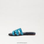 jp Sam Edelman 子供たち ベイスライドサンダル ミロスブルー/ハドソンネイビー 4NFV0P884 履物 - Image 4