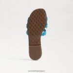 jp Sam Edelman 子供たち ベイスライドサンダル ミロスブルー/ハドソンネイビー 4NFV0P884 履物 - Image 6