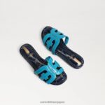 jp Sam Edelman 子供たち ベイスライドサンダル ミロスブルー/ハドソンネイビー 4NFV0P884 履物 - Image 7