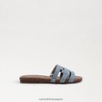 jp Sam Edelman 子供たち ベイスライドサンダル モントローズブルー 4NFV0P885 履物 - Image 2