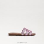 jp Sam Edelman 子供たち ベイスライドサンダル ライラッククォーツ 4NFV0P892 履物 - Image 2