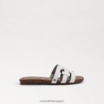 jp Sam Edelman 子供たち ベイスライドサンダル 明るい白色 4NFV0P890 履物 - Image 2