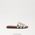 jp Sam Edelman 子供たち ベイスライドサンダル 溶けた金 4NFV0P889 履物 - Image 2