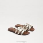 jp Sam Edelman 子供たち ベイスライドサンダル 溶けた金 4NFV0P889 履物