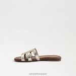 jp Sam Edelman 子供たち ベイスライドサンダル 溶けた金 4NFV0P889 履物 - Image 4