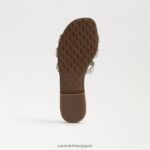 jp Sam Edelman 子供たち ベイスライドサンダル 溶けた金 4NFV0P889 履物 - Image 6