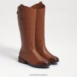 jp Sam Edelman 子供たち ペニー乗馬ブーツ 新しいウィスキーレザー 4NFV0P1008 履物