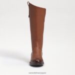 jp Sam Edelman 子供たち ペニー乗馬ブーツ 新しいウィスキーレザー 4NFV0P1008 履物 - Image 3