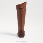 jp Sam Edelman 子供たち ペニー乗馬ブーツ 新しいウィスキーレザー 4NFV0P1008 履物 - Image 5