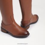 jp Sam Edelman 子供たち ペニー乗馬ブーツ 新しいウィスキーレザー 4NFV0P1008 履物 - Image 7
