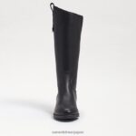 jp Sam Edelman 子供たち ペニー乗馬ブーツ 黒い革 4NFV0P1007 履物 - Image 3