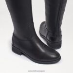 jp Sam Edelman 子供たち ペニー乗馬ブーツ 黒い革 4NFV0P1007 履物 - Image 7
