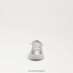 jp Sam Edelman 子供たち ポピー レースアップスニーカー ソフトシルバー 4NFV0P923 履物 - Image 3