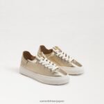 jp Sam Edelman 子供たち ポピー レースアップスニーカー 金箔 4NFV0P925 履物