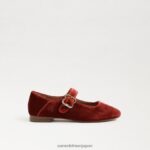 jp Sam Edelman 子供たち マイケル・メリー・ジェーン キャニオンオレンジベルベット 4NFV0P912 履物 - Image 2