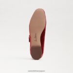 jp Sam Edelman 子供たち マイケル・メリー・ジェーン キャニオンオレンジベルベット 4NFV0P912 履物 - Image 6