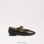 jp Sam Edelman 子供たち マイケル・メリー・ジェーン 黒い革 4NFV0P915 履物 - Image 2