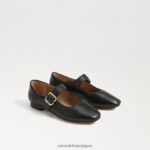 jp Sam Edelman 子供たち マイケル・メリー・ジェーン 黒い革 4NFV0P915 履物