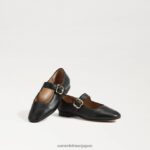 jp Sam Edelman 子供たち マイケル・メリー・ジェーン 黒い革 4NFV0P915 履物 - Image 7