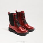 jp Sam Edelman 子供たち ライデル コンバットブーツ ルビーレッド 4NFV0P1012 履物