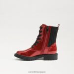 jp Sam Edelman 子供たち ライデル コンバットブーツ ルビーレッド 4NFV0P1012 履物 - Image 4