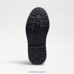 jp Sam Edelman 子供たち ライデル コンバットブーツ 黒い革 4NFV0P1010 履物 - Image 6
