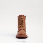 jp Sam Edelman 子供たち ライデル コンバットブーツ LTクオイオブラウンレザー 4NFV0P1009 履物 - Image 3