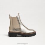 jp Sam Edelman 子供たち ラグナチェルシーブーツ 金箔 4NFV0P971 履物 - Image 2