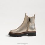 jp Sam Edelman 子供たち ラグナチェルシーブーツ 金箔 4NFV0P971 履物 - Image 4
