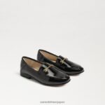 jp Sam Edelman 子供たち ロレインビットローファー ブラックパテント 4NFV0P909 履物