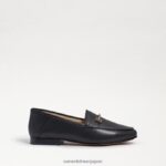 jp Sam Edelman 子供たち ロレインビットローファー 黒い革 4NFV0P901 履物 - Image 2