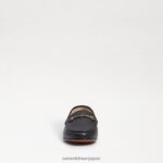 jp Sam Edelman 子供たち ロレインビットローファー 黒い革 4NFV0P901 履物 - Image 3