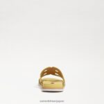 jp Sam Edelman 子供たち ヴァレリ スライドサンダル バターイエローの革 4NFV0P1048 履物 - Image 5