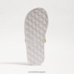 jp Sam Edelman 子供たち ヴァレリ スライドサンダル バターイエローの革 4NFV0P1048 履物 - Image 6